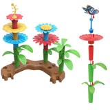 38Pcs Kids Flower Garden Building Toys Gardening Pretend Gift Random Style