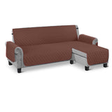 Waterproof Reversible L Shaped Sofa Cover Sectional Couch Chaise Lounge Covers Coffee-S Size