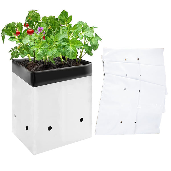 10Pcs PE Seedling Nursery Bags Plant Grow Bags Pot Garden Yard Planting Pouch Tool
