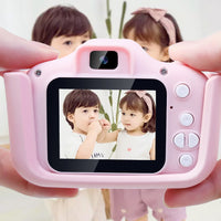 Mini Digital Children Camera 1080P Dual Lens Camera Toy Kids Gift -Pink