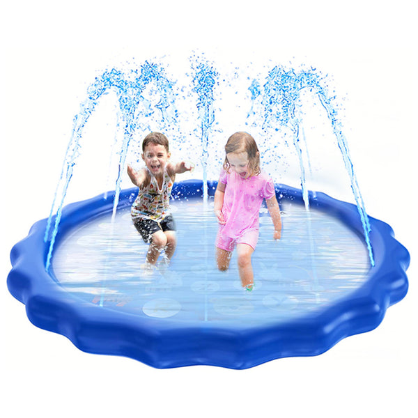 100cm Outdoor Kids Sprinkler Pad Water Spray Pad Splash Play Mat Pool Toy