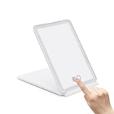 Touch Screen Makeup Mirror with 10X Magnifying Round Mirror USB Rechargeable Cosmetic Mirror Portable Make Up Mirrors-White