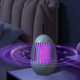 Mosquito Catcher Lamp Mosquito Killer Electric LED Light Mosquito Zapper Trap USB Rechargeable-Grey