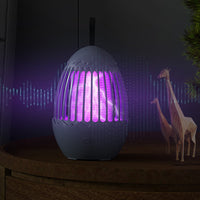 Mosquito Catcher Lamp Mosquito Killer Electric LED Light Mosquito Zapper Trap USB Rechargeable-Grey