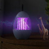 Mosquito Catcher Lamp Mosquito Killer Electric LED Light Mosquito Zapper Trap USB Rechargeable-Grey