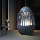 Mosquito Catcher Lamp Mosquito Killer Electric LED Light Mosquito Zapper Trap USB Rechargeable-Grey