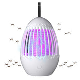 Mosquito Catcher Lamp Mosquito Killer Electric LED Light Mosquito Zapper Trap USB Rechargeable-White