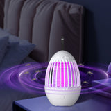 Mosquito Catcher Lamp Mosquito Killer Electric LED Light Mosquito Zapper Trap USB Rechargeable-White