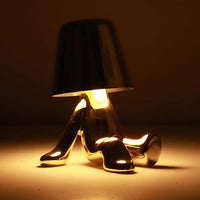 Little Man Table Lamp Thinker LED Night Light Coffee Bar Bedroom Room Decor Gift-Style B