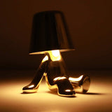Little Man Table Lamp Thinker LED Night Light Coffee Bar Bedroom Room Decor Gift-Style B