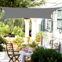 Sun Shade Sail Canopy UV Block Water Resistant Pergola Shade Cover for Patio Garden Backyard 200 x 200cm-Grey