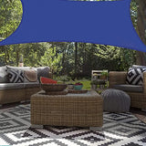 Sun Shade Sail Canopy UV Block Water Resistant Pergola Shade Cover for Patio Garden Backyard 200 x 200cm-Blue