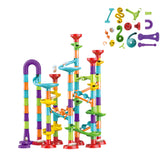 113pcs Elevator Marble Run Race Learning Toy Games Block DIY Maze Ball Track Set