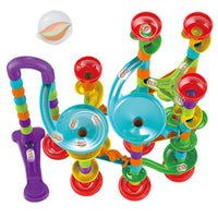 113pcs Elevator Marble Run Race Learning Toy Games Block DIY Maze Ball Track Set