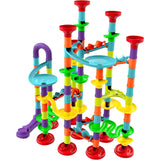 142pcs Elevator Marble Run Race Learning Toy Games Block DIY Maze Ball Track Set