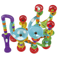 142pcs Elevator Marble Run Race Learning Toy Games Block DIY Maze Ball Track Set