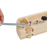 Busy Bus Nuts Screw Driver Wooden Board Sensory Kids Learning Toy