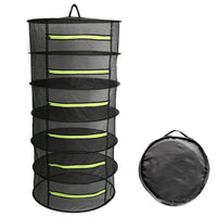 6-Layer Herb Plant Drying Rack Collapsible Dry Net Hanging Drying Rack with Storage Bag