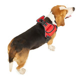 For Apple AirTag Pet Dog Collar Reflective Pet Harness Leash Collar AirTag Anti-lost-Red-L