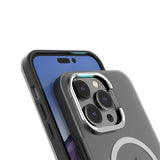 For iPhone 14 Pro Max Magnetic Magsafe Case Shockproof Case Cover-Transparent Black