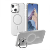 For iPhone 14 Plus Magnetic Magsafe Case Shockproof Case Cover-Transparent