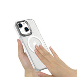 For iPhone 14 Magnetic Magsafe Case Shockproof Case Cover-Transparent