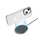 For iPhone 14 Plus Magnetic Magsafe Case Shockproof Case Cover-Transparent