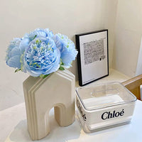 1 x 5 Heads Artificial Flower Fake Peonies Silk Home Wedding Party Decor-Blue