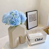 1 x 5 Heads Artificial Flower Fake Peonies Silk Home Wedding Party Decor-Blue