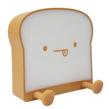 Rechargeable Night Light Toast Bread LED Night Lamp Portable Bedroom Bedside Bed Lamp-Style 1