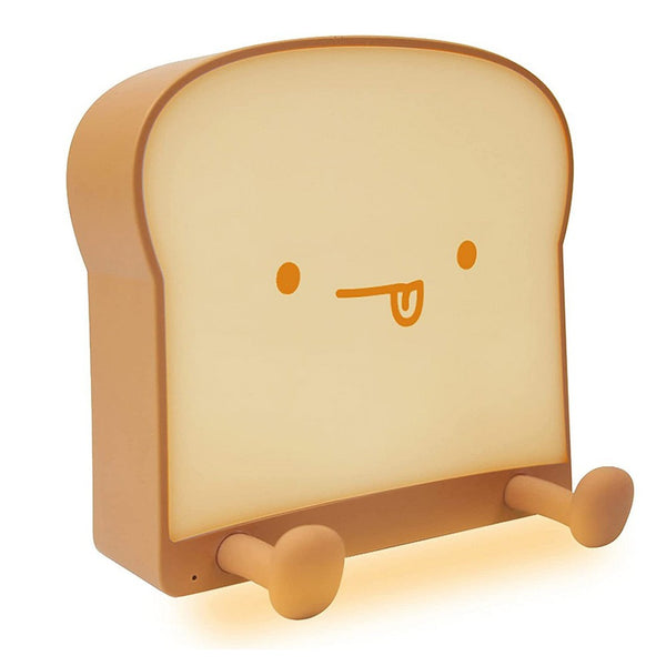 Rechargeable Night Light Toast Bread LED Night Lamp Portable Bedroom Bedside Bed Lamp-Style 1