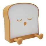Rechargeable Night Light Toast Bread LED Night Lamp Portable Bedroom Bedside Bed Lamp-Style 2