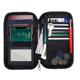 RFID Blocking Fireproof Document Bag Waterproof Passport Bag Valuables Organizer Bag File Organizer Bags