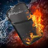 RFID Blocking Fireproof Document Bag Waterproof Passport Bag Valuables Organizer Bag File Organizer Bags