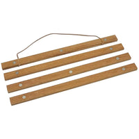 Magnetic Teak Wood Poster Frame Painting Scroll Photo Picture Hanger