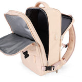 Large Travel Backpack Hiking Backpack Outdoor Gym Bag Mommy Bag-Beige
