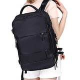 Large Travel Backpack Hiking Backpack Outdoor Gym Bag Mommy Bag-Black