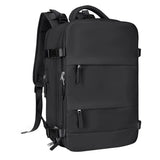 Large Travel Backpack Hiking Backpack Outdoor Gym Bag Mommy Bag-Black