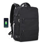 Large Travel Backpack Hiking Backpack Outdoor Gym Bag Mommy Bag-Black
