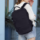 Large Travel Backpack Hiking Backpack Outdoor Gym Bag Mommy Bag-Black