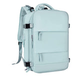 Large Travel Backpack Hiking Backpack Outdoor Gym Bag Mommy Bag-Light Blue