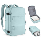 Large Travel Backpack Hiking Backpack Outdoor Gym Bag Mommy Bag-Light Blue