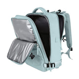 Large Travel Backpack Hiking Backpack Outdoor Gym Bag Mommy Bag-Light Blue