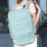 Large Travel Backpack Hiking Backpack Outdoor Gym Bag Mommy Bag-Light Blue