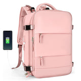 Large Travel Backpack Hiking Backpack Outdoor Gym Bag Mommy Bag-Pink
