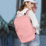 Large Travel Backpack Hiking Backpack Outdoor Gym Bag Mommy Bag-Pink