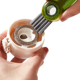 3Pcs 3 in1 Tiny Bottle Cup Lid Detail U-shaped Brush Multi-Functional Crevice Cleaning Brush
