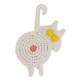 Set of 8pcs Handmade Woven Cat Butt Coasters Coffee Cup Mats Mug Pad for Home Office