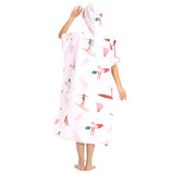 Quick Dry Towel Bath Robe Poncho for Surfing Beach Swim Outdoor Sports-Style 2