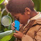 Portable Pocket Microscope Science Toys Educational Microscope Kit for Kids-Blue